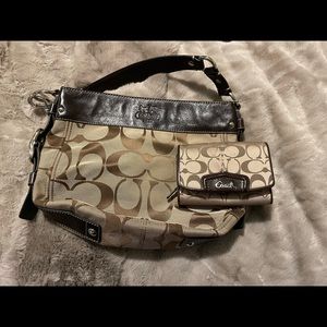 Signature Coach purse and wallet